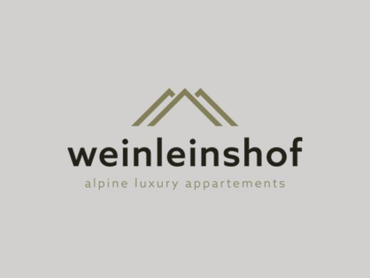Les entreprises partenaires du Natur- & Alpinhotel Post Logo de weinleinshof appartements de luxe alpins avec symbole de montagne